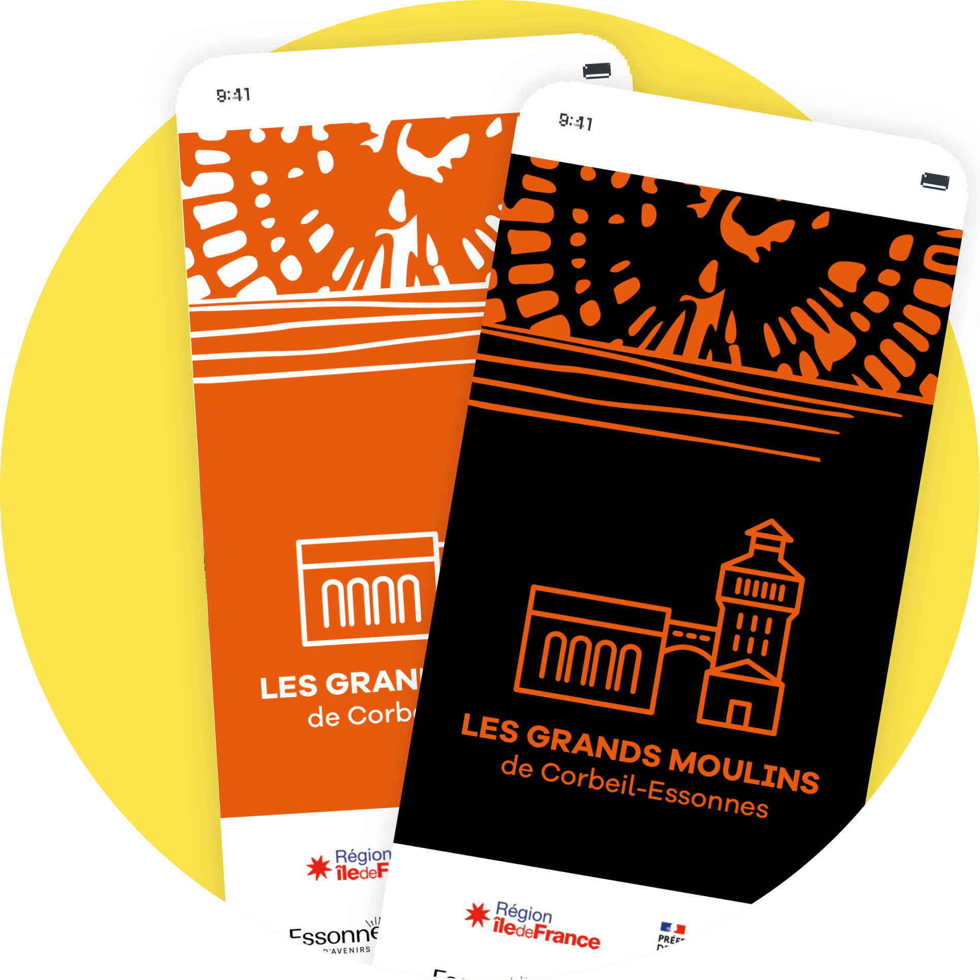 Exemples de l'application Grands Moulins réalisée par smartapps
